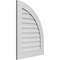 Ekena Millwork Quarter Round Top Right Surface Mount PVC Gable Vent w/ 3-1/2"W x 1"P Standard Frame, 24"W x 32"H GVPQR24X3201SN - alternate 5